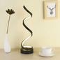 Dimmable Curved Acrylic Table Lamp in Black
