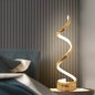 Dimmable Curved Acrylic Table Lamp in Gold