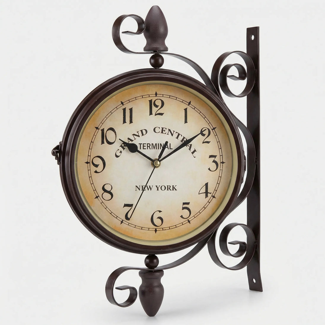 Double-Sided Station Wall Clock