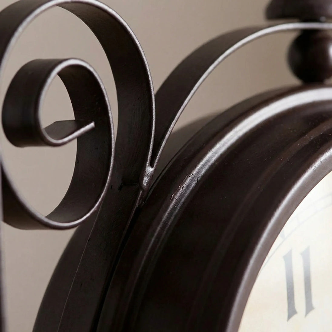 Double-Sided Station Wall Clock