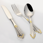 Engraved Gold Stainless Steel Cutlery Set
