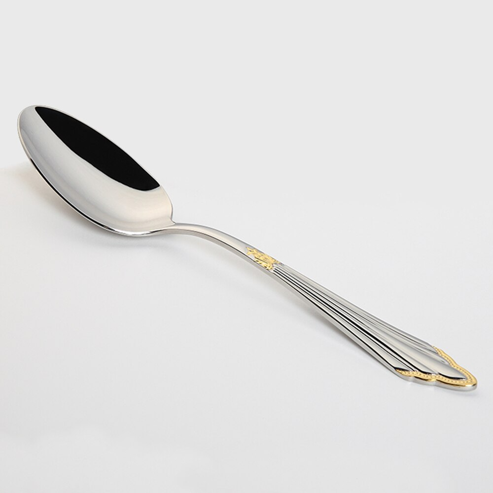 Engraved Gold Stainless Steel Cutlery Set