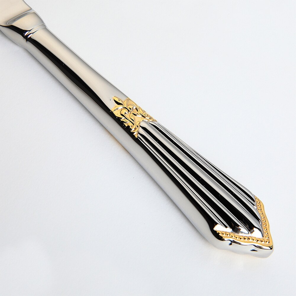 Engraved Gold Stainless Steel Cutlery Set