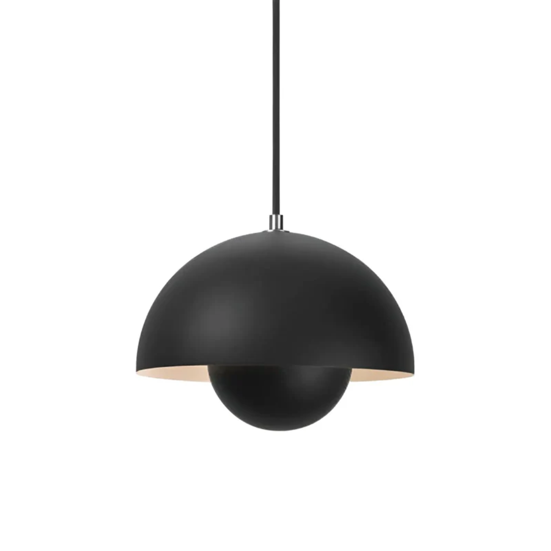Flower Bud Pendant Light in Black