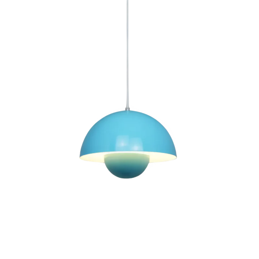 Flower Bud Pendant Light in Blue