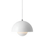 Flower Bud Pendant Light in White