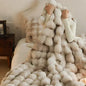 Fluffy Faux Fur Throw Blanket