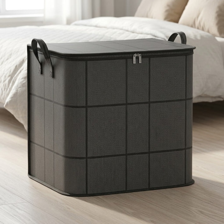Foldable Bedding Storage Bag with Double Zip