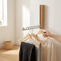 Folding Wooden Wall Clothes Rack