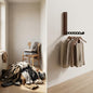 Folding Wooden Wall Clothes Rack