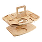 Folding Wooden Wine and Snack Table