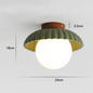 Frosted Glass Globe Ceiling Light – full view