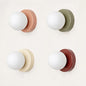 Frosted Glass Globe Wall Lamp – detail view