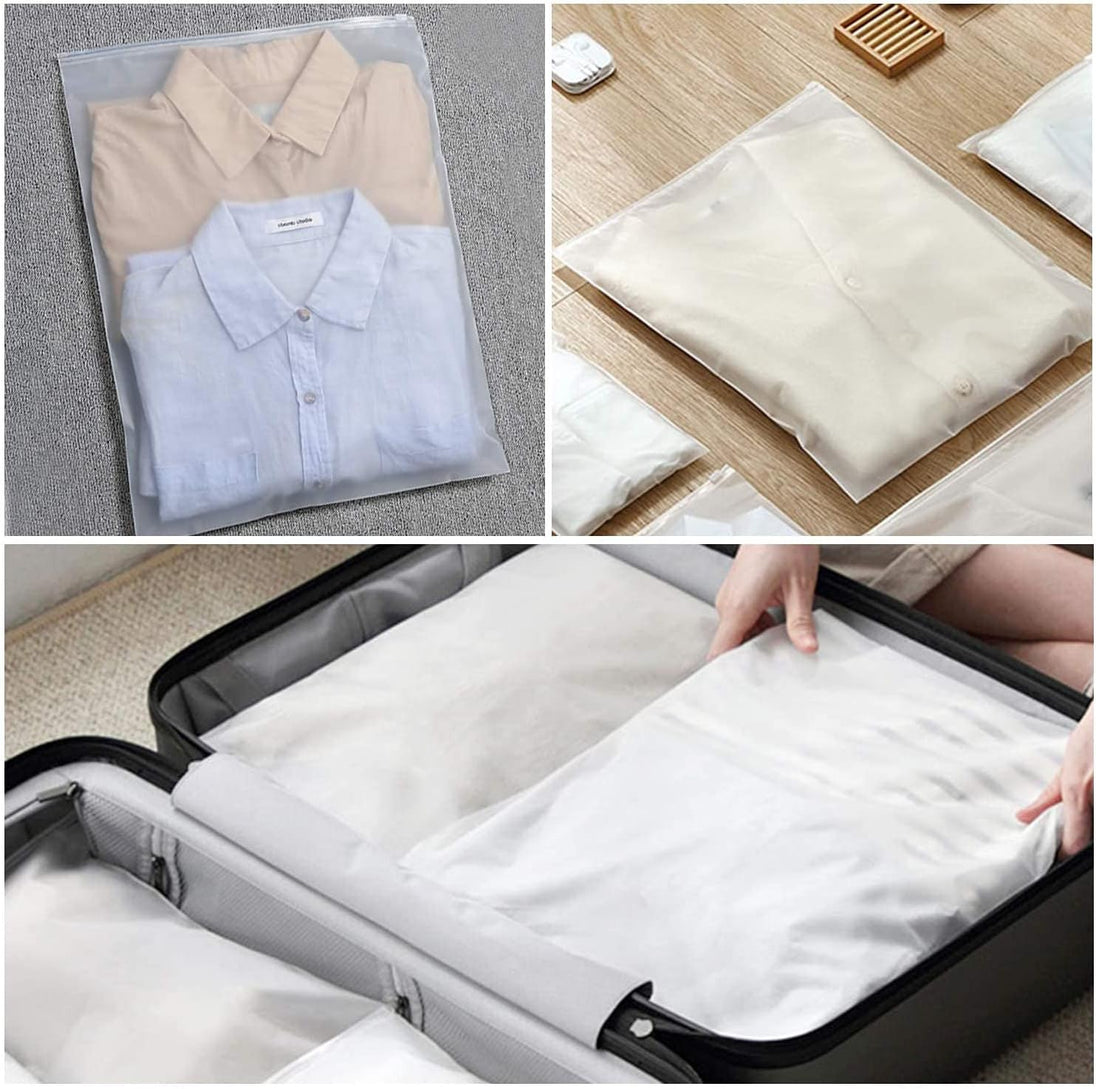 Frosted Zip Storage Bags, 20-Pack
