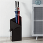 Geometric Umbrella Stand with Drip Tray in Black