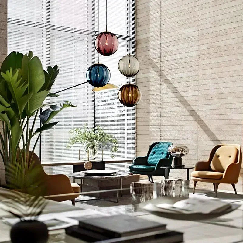 Glass Globe LED Pendant Light