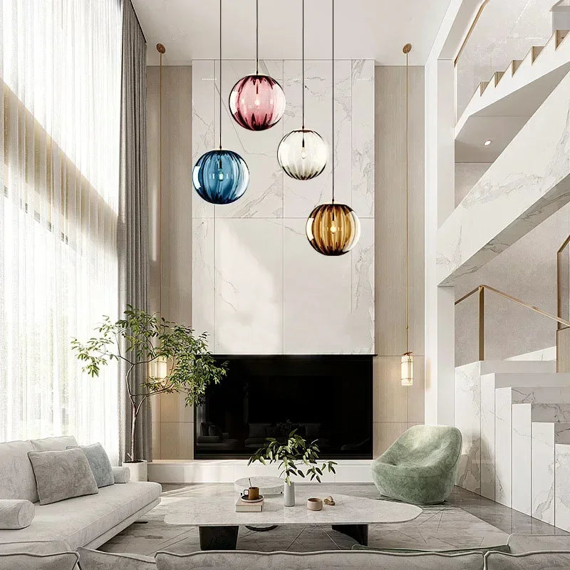 Glass Globe LED Pendant Light