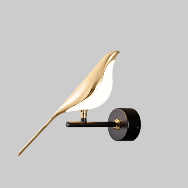 Gold Bird LED Wall Light – 1 Bird