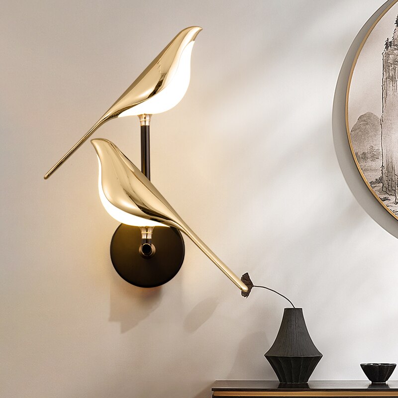 Gold Bird LED Wall Light