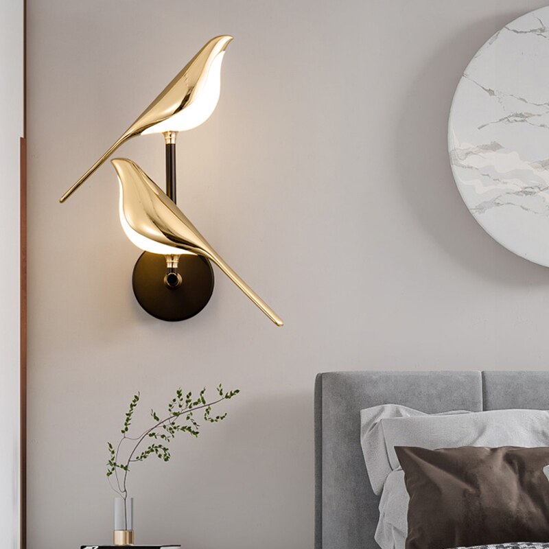Gold Bird LED Wall Light