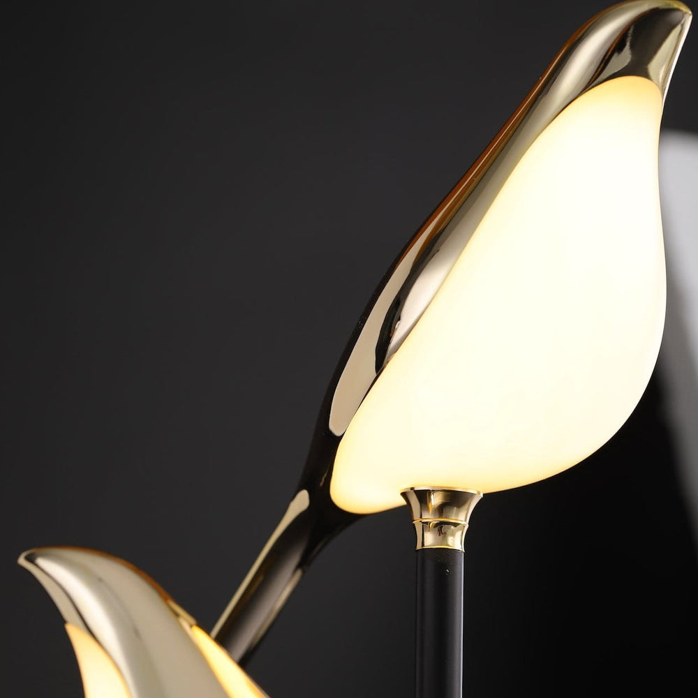 Golden Bird Wall Light – alternative angle