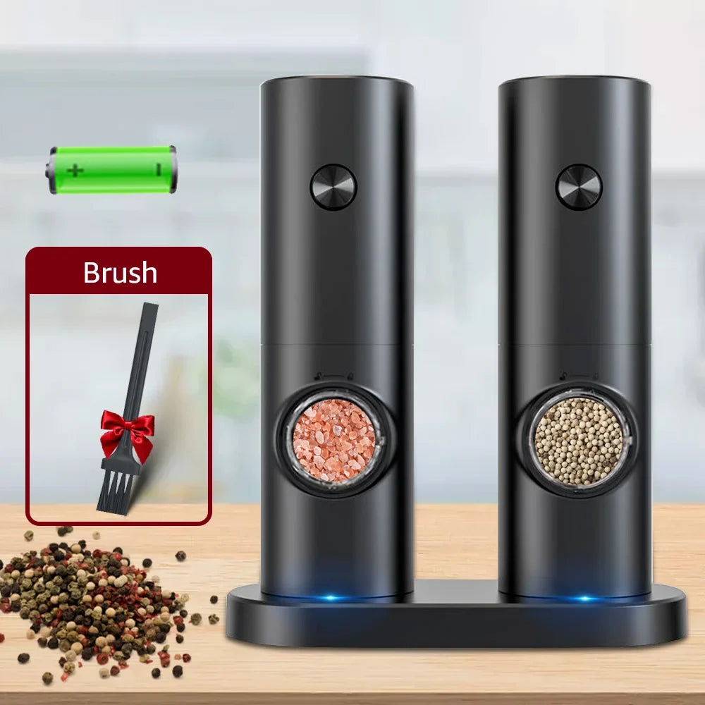 Gravity Electric Salt and Pepper Mill with LED