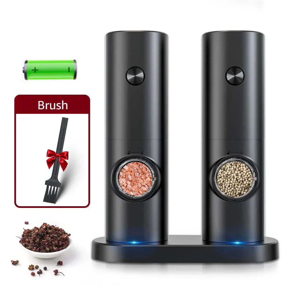 Gravity Electric Salt and Pepper Mill with LED