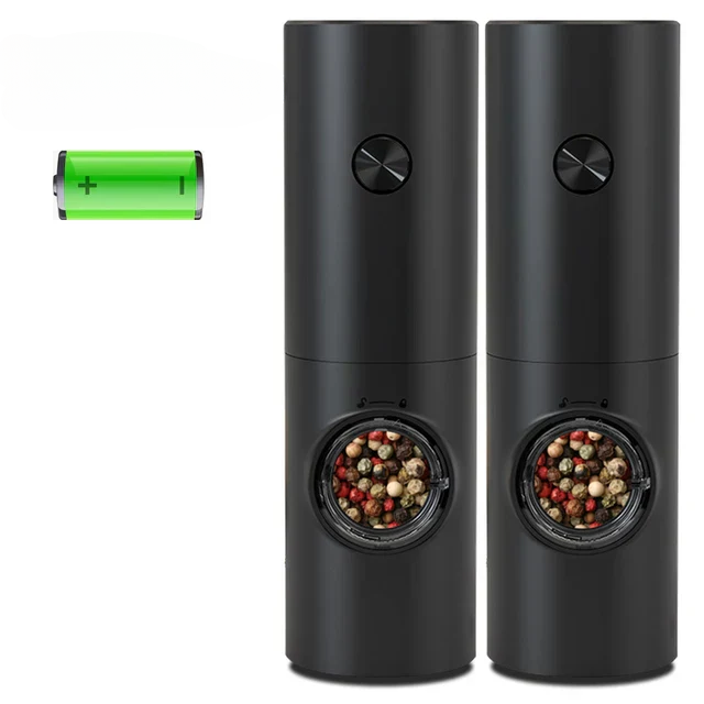 Gravity Electric Salt and Pepper Mill with LED