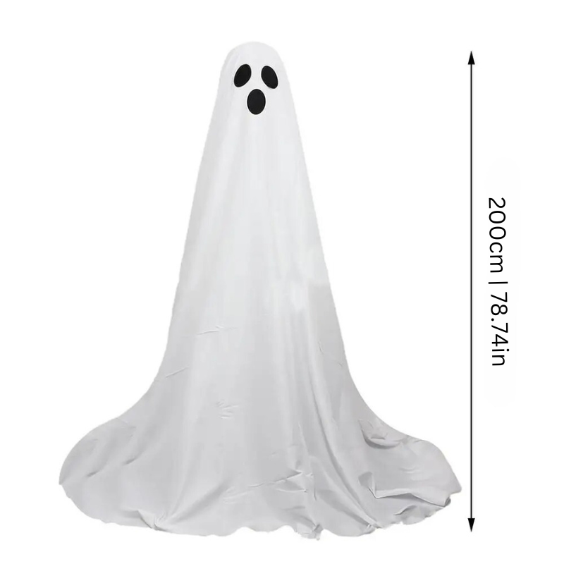 Halloween Light-Up Ghost Decorations, Set of 2