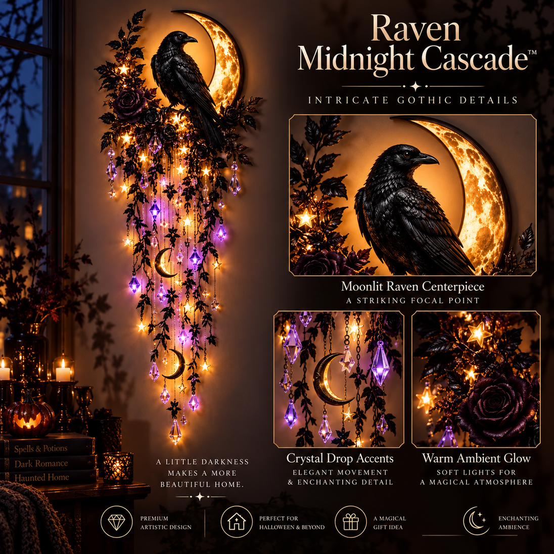 Halloween Light-Up Wall Hanging Decoration