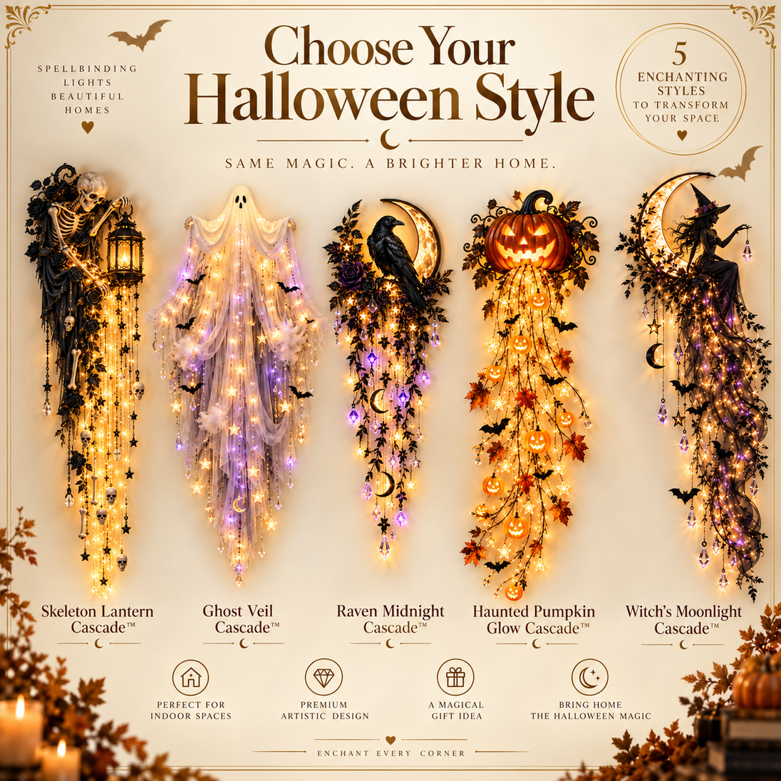 Halloween Light-Up Wall Hanging Decoration