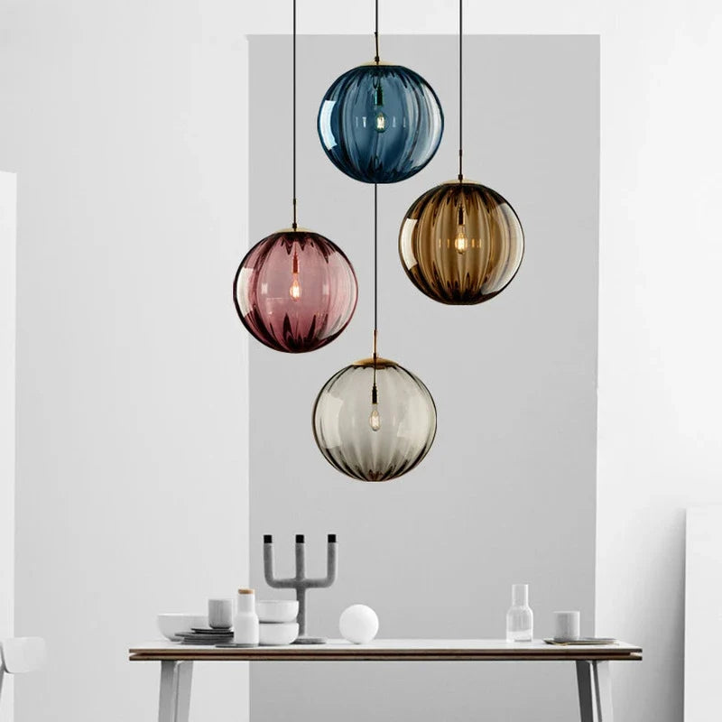 Glass Ball Pendant Light