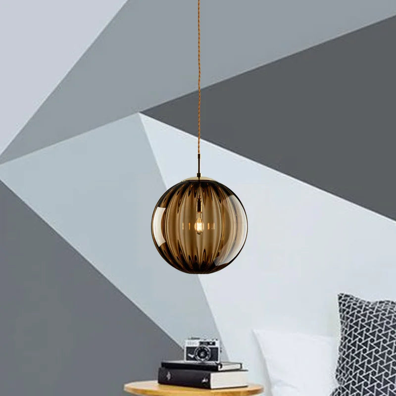 Glass Ball Pendant Light – detail view