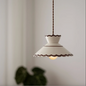 Hand-painted ceramic pendant light