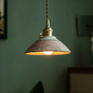 Hand-painted ceramic pendant light
