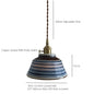 Hand-painted ceramic pendant light