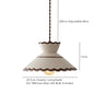 Hand-painted ceramic pendant light