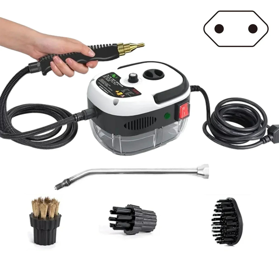 Handheld Steam Cleaner 2500 W in white