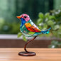 Handmade Coloured Glass Bird Figurines – 1 Bird
