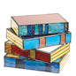 Stained Glass Book Stack Table Lamp – detail view