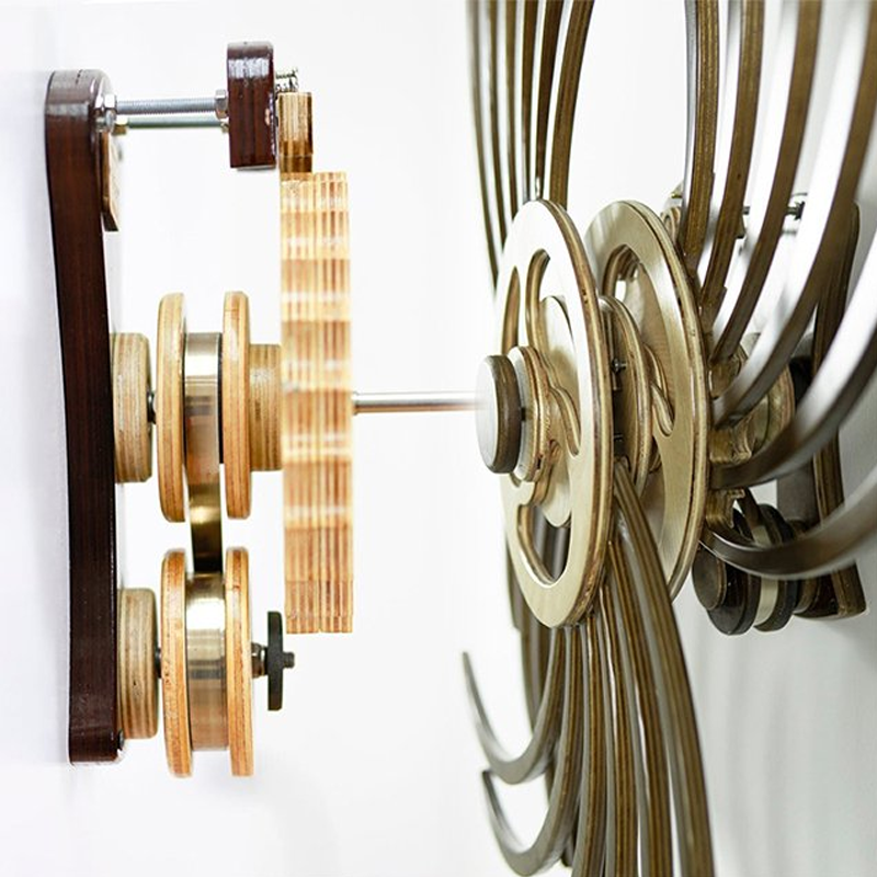 Handmade Wooden Kinetic Wall Sculpture