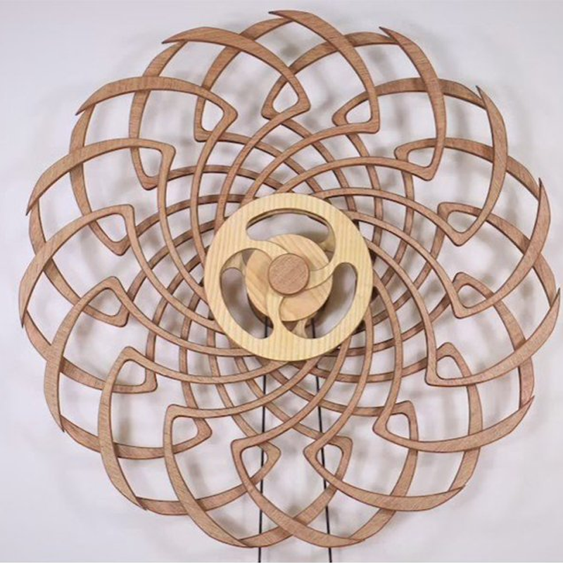Handmade Wooden Kinetic Wall Sculpture