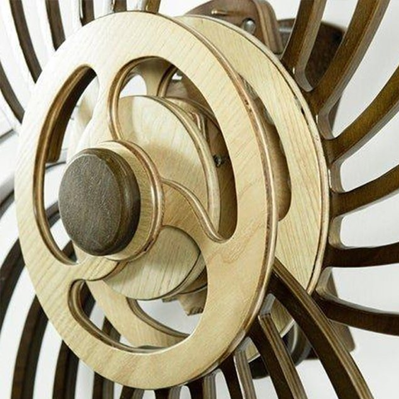 Handmade Wooden Kinetic Wall Sculpture