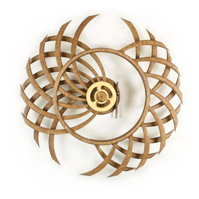 Handmade Wooden Kinetic Wall Sculpture