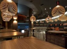 Handmade Wooden Pendant Light in natural wood