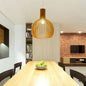 Handmade Wooden Pendant Light in natural wood
