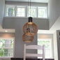 Handmade Wooden Pendant Light in natural wood