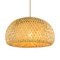 Bamboo and Rattan Pendant Light – in a room setting