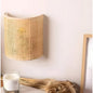 Handwoven Rattan Wall Light