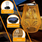 Handwoven Solar Garden Lantern